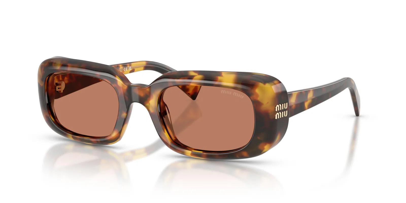 Miu B13SF Sunglasses - Honey Havana - view 4